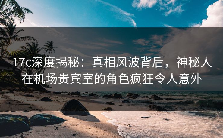 17c深度揭秘：真相风波背后，神秘人在机场贵宾室的角色疯狂令人意外